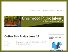 Tablet Screenshot of greenwoodpubliclibrary.org